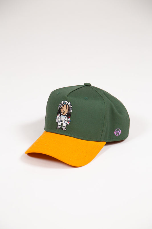 Rasstronaut Snapback - Green/Yellow