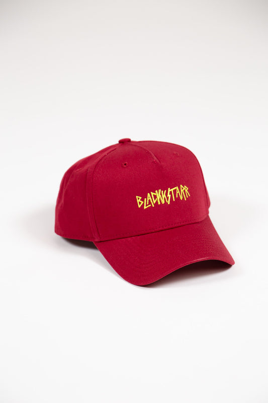 "BLACKKSTARR" Embroided Snapback - Redd