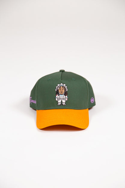 Rasstronaut Snapback - Green/Yellow