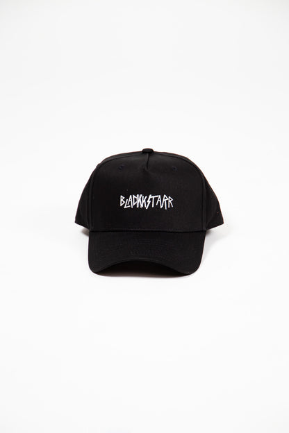 "BLACKKSTARR" Embroided Snapback - Blackk
