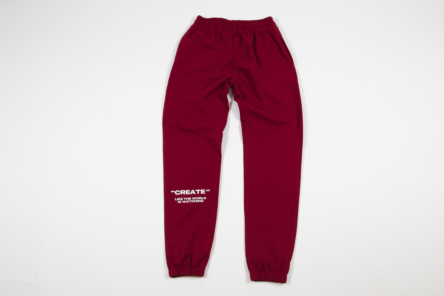 Embroided "CLTWIW" Sweatpants - Blood Red