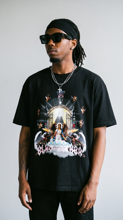 Divine by Design tee — three-quarter stance